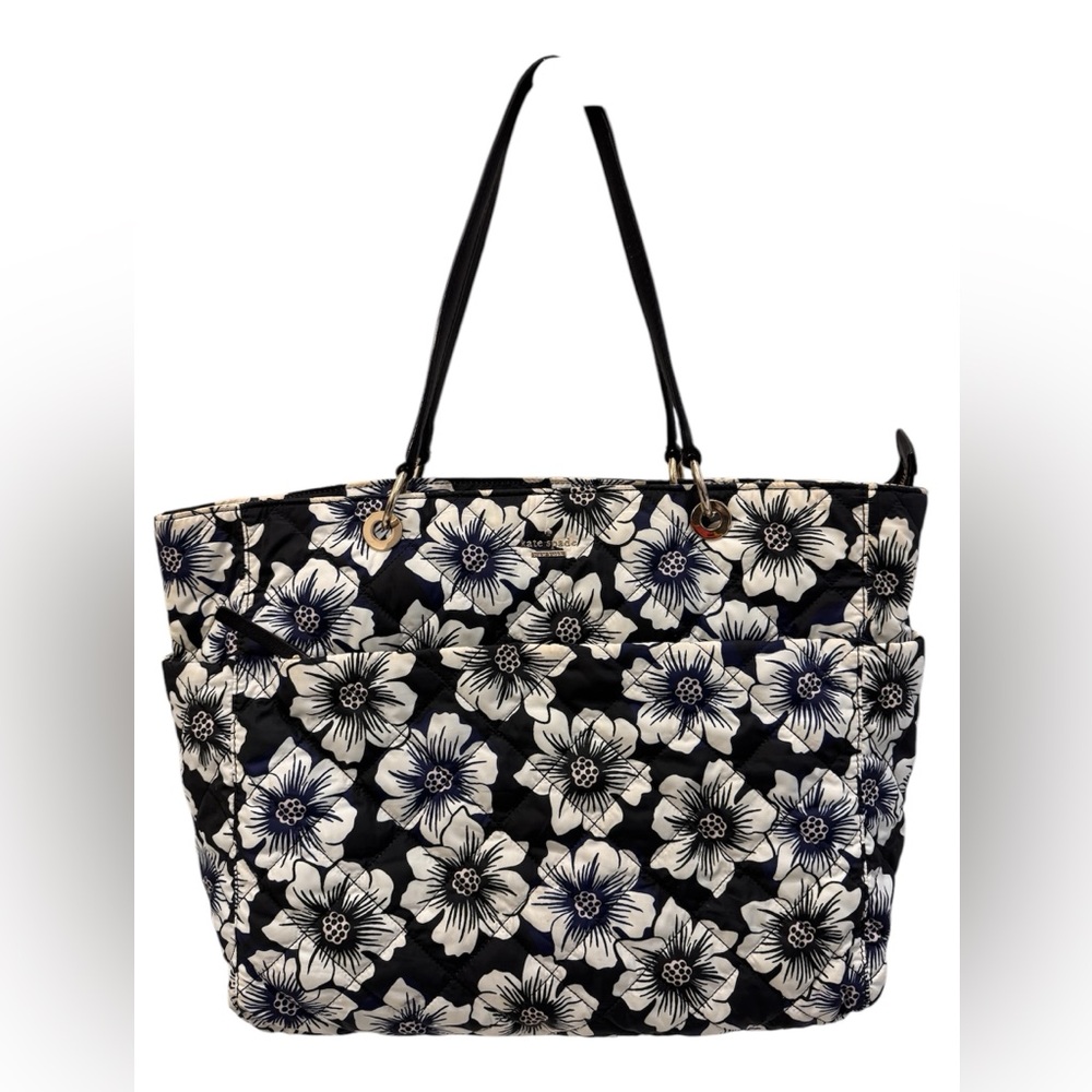 Kate Spade Pauline Diaper Bag  Black, blue and white